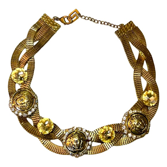 RARE Gianni Versace Era Versace Medusa Necklace - Picture 1 of 8